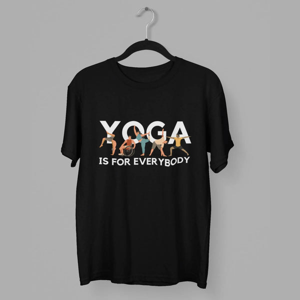 Yoga is for Everybody Round Neck Half Sleeve Classic T-Shirt fashionfront