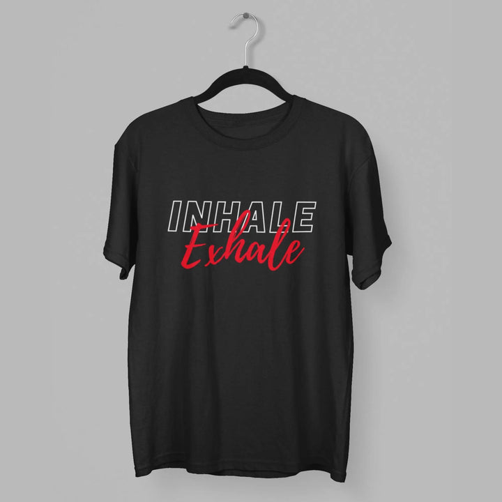 Inhale Exhale Round Neck Half Sleeve Classic T-Shirt fashionfront