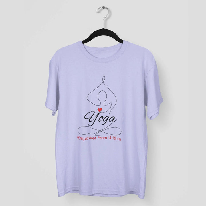 Yoga Empower from Within Round Neck Half Sleeve Classic T-Shirt fashionfront