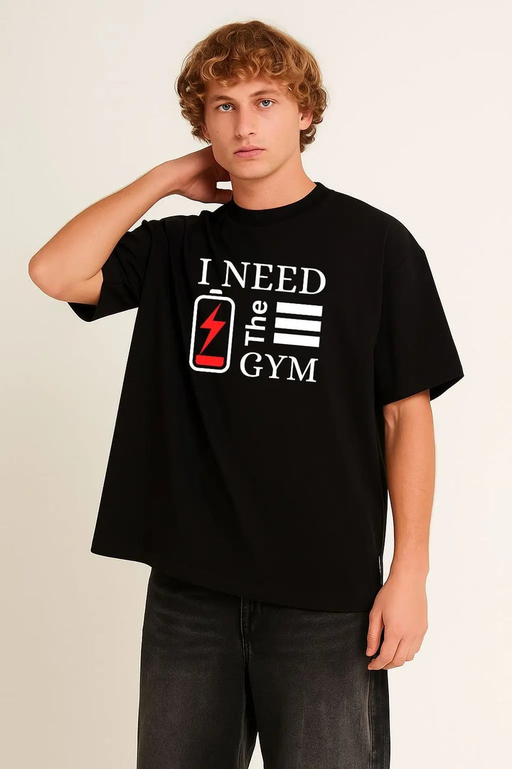 I Need the Gym Oversize Classic T-Shirt fashionfront