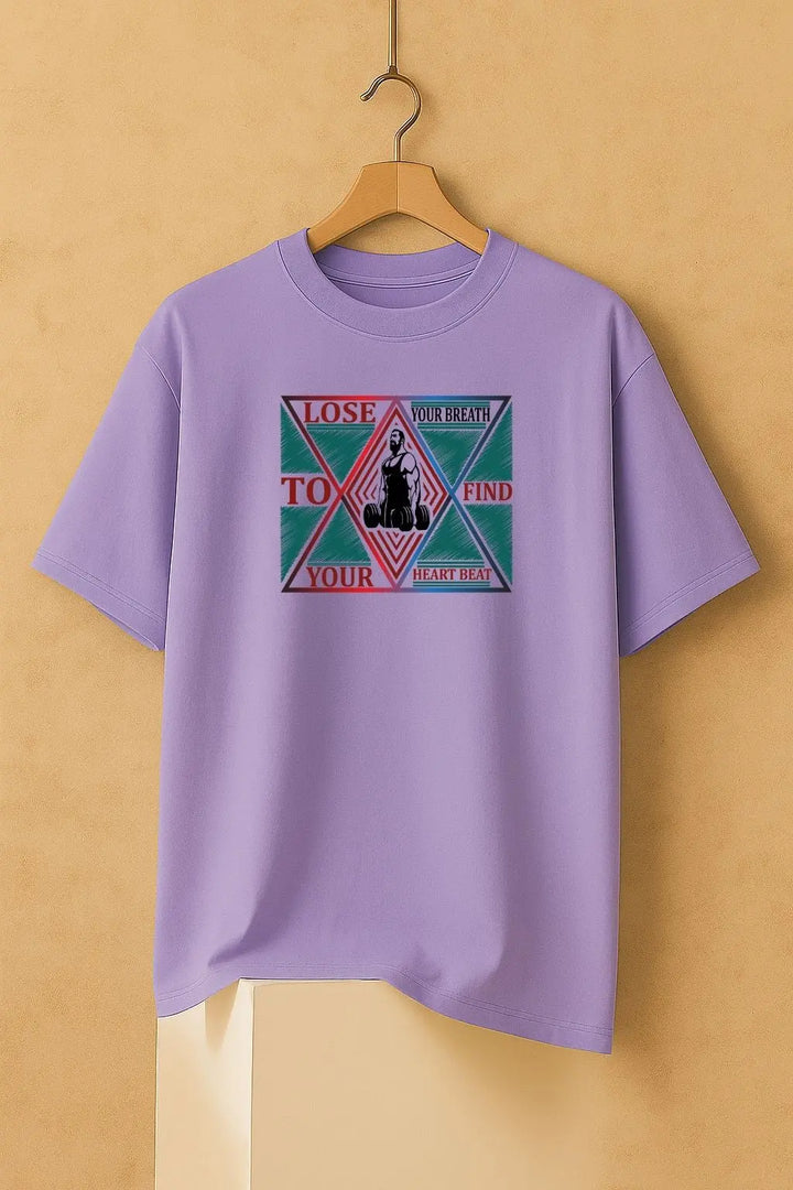 Lose Your Breath To Find Your Heart Beat Over Size Classic T-Shirt fashionfront
