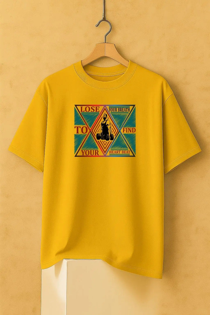Lose Your Breath To Find Your Heart Beat Over Size Classic T-Shirt fashionfront