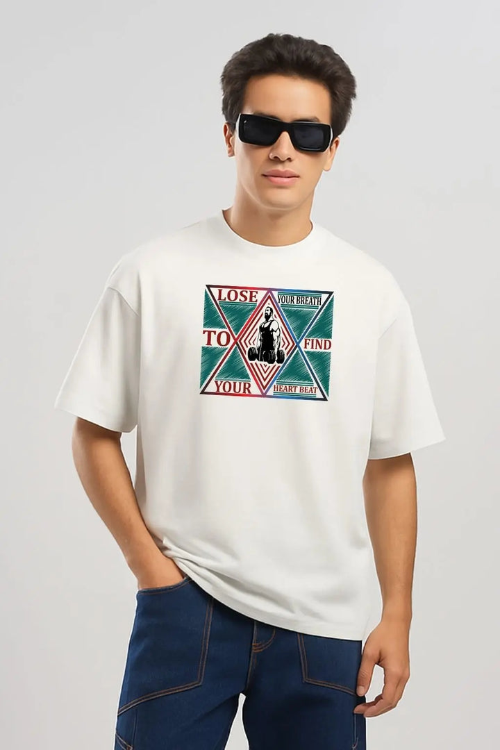 Lose Your Breath To Find Your Heart Beat Over Size Classic T-Shirt fashionfront