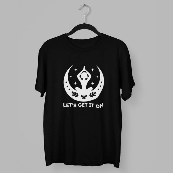 Let's get it Om Round Neck Half Sleeve Classic T-Shirt fashionfront