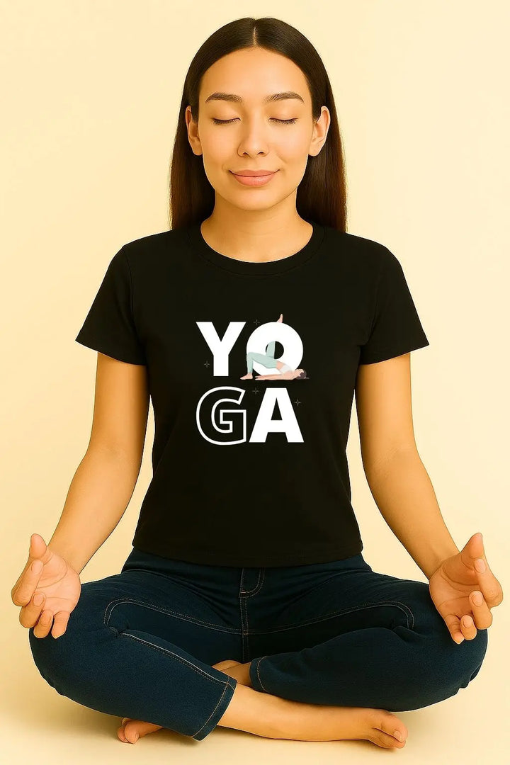 Yoga Round Neck Half Sleeve Classic T-Shirt fashionfront