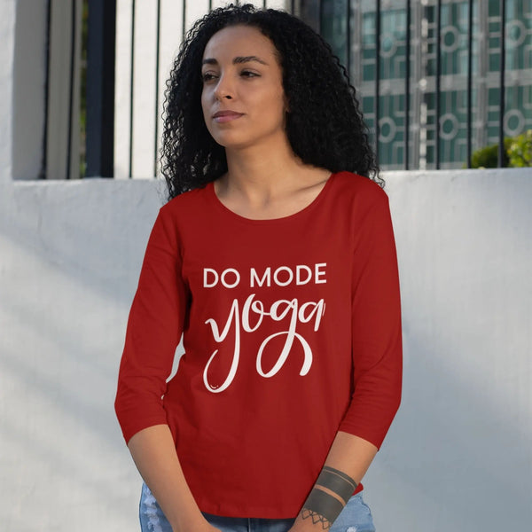 Do More Yoga Women’s 3/4th Sleeve T-Shirt fashionfront