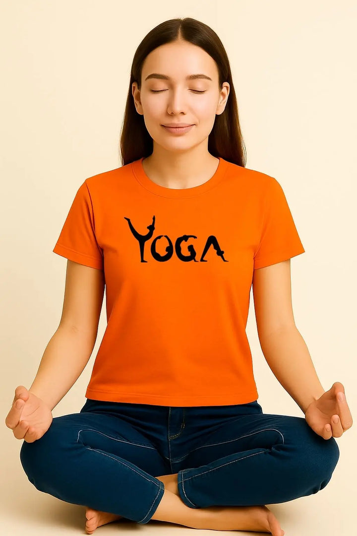 Yoga Round Neck Half Sleeve Classic T-Shirt fashionfront