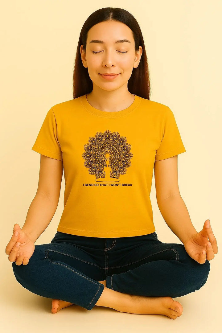 I Bend so that I won't Break Round Neck Half Sleeve Classic T-Shirt fashionfront