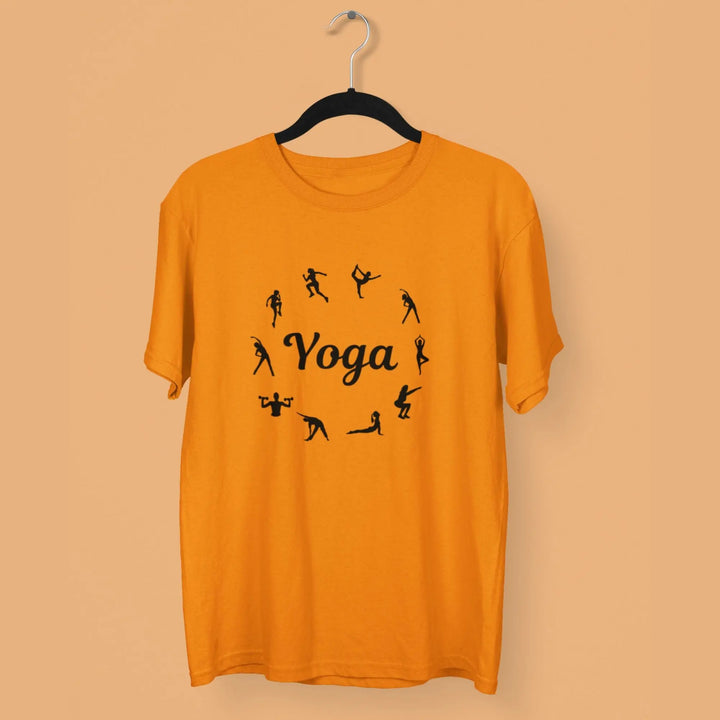 Yoga Round Neck Half Sleeve Classic T-Shirt fashionfront