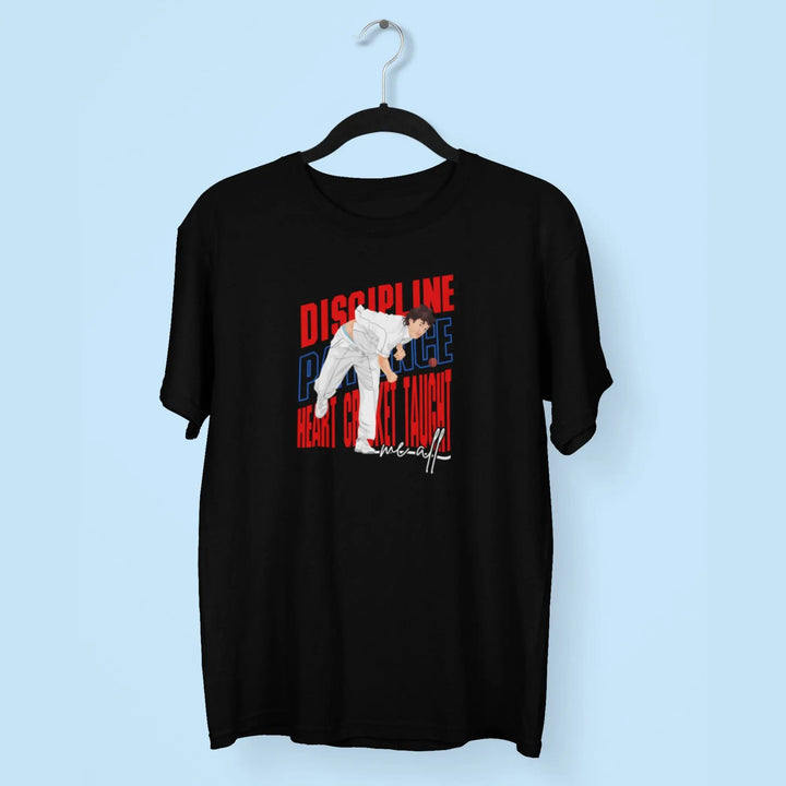 Discipline. Patience. Heart. Cricket Taught Me All T-Shirt fashionfront