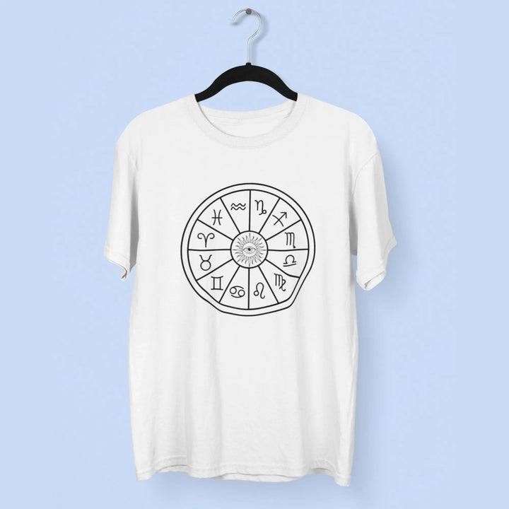 Astrology Round Neck Half Sleeve Classic T-Shirt fashionfront