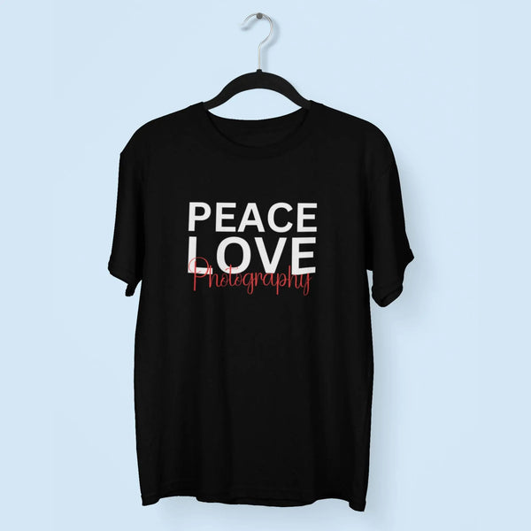 Peace Love Photography Unisex T-Shirt fashionfront