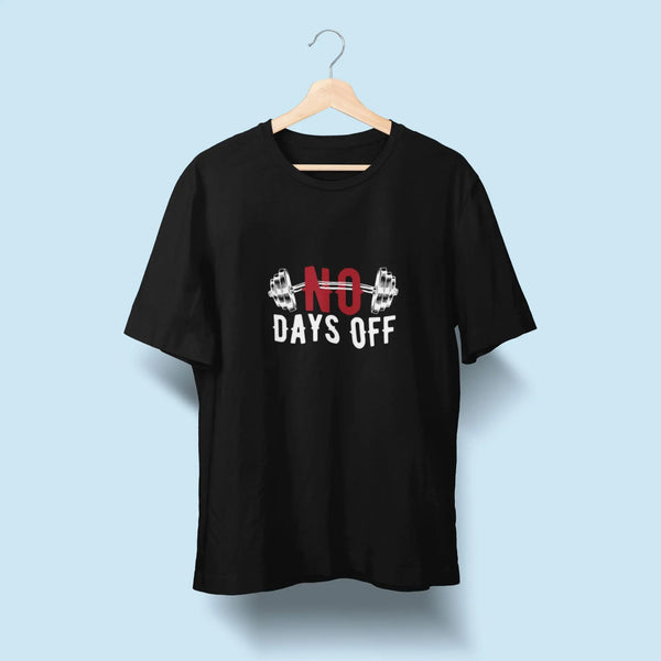 Men No Days Off Gym Oversized Classic T-Shirt fashionfront