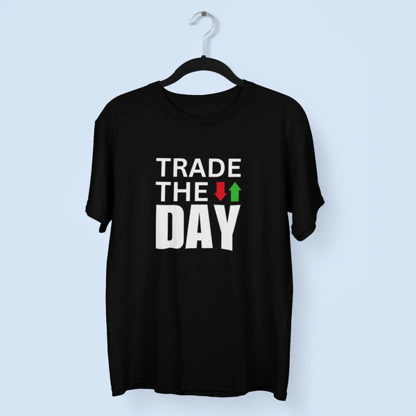 Men Trade The Day Stock Market Round Neck Half Sleeve Classic T-Shirt fashionfront