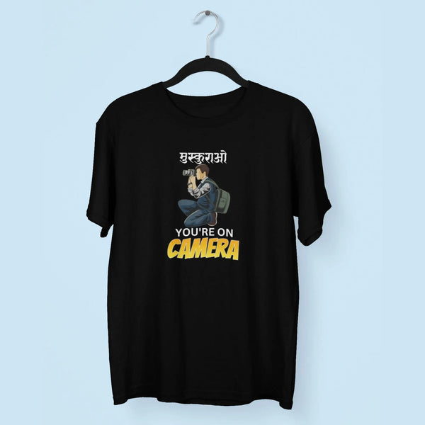 Muskurao You're On Camera Unisex T-Shirt fashionfront