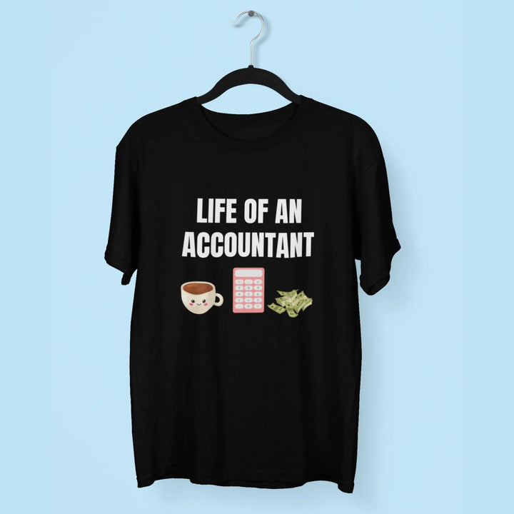 Accountant Round Neck Half Sleeve Classic T-Shirt fashionfront