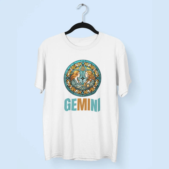 Gemini Round Neck Half Sleeve Classic T-Shirt fashionfront