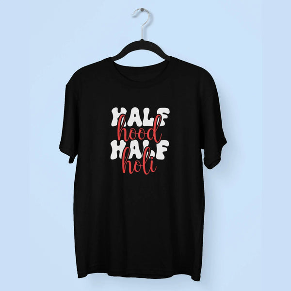 Half Hood Half Holi Unisex T-Shirt fashionfront