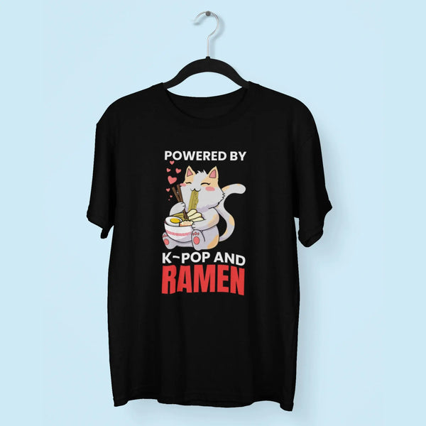 Powered By K-Pop And Ramen Unisex T-Shirt fashionfront