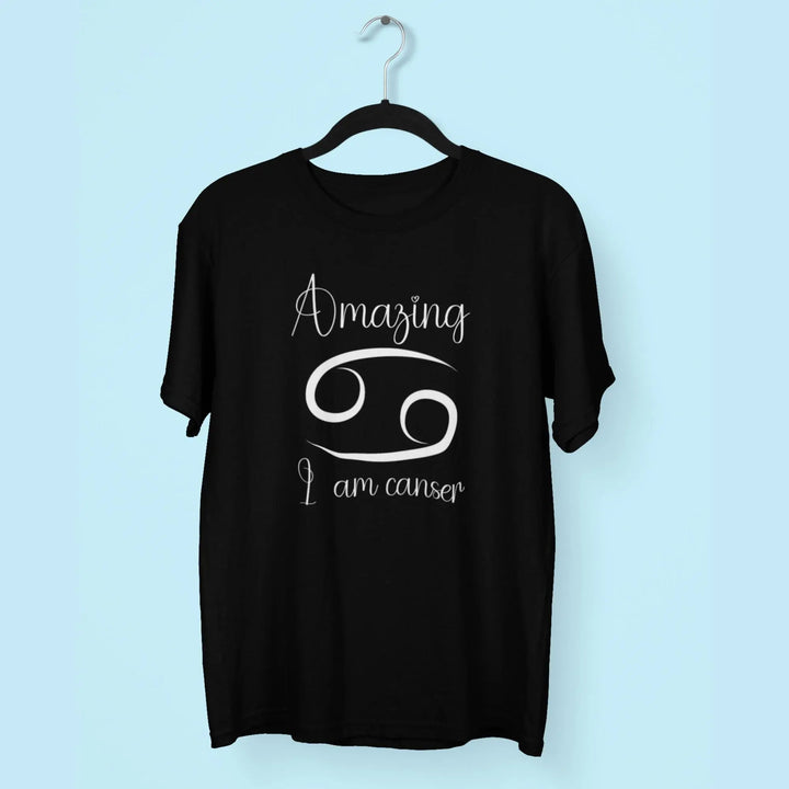 Amazing i Am Cancer Round Neck Half Sleeve Classic T-Shirt fashionfront