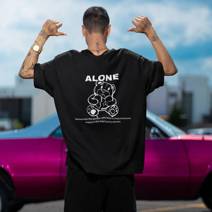 Alone Oversize Classic T-Shirt fashionfront