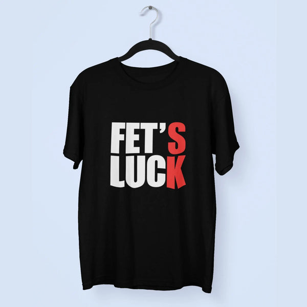 Let's Luck Unisex Round Neck Half Sleeve Classic fashionfront