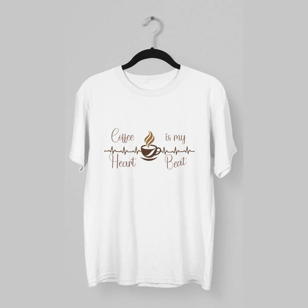 Coffee is my heartbeat classic t-shirt fashionfront