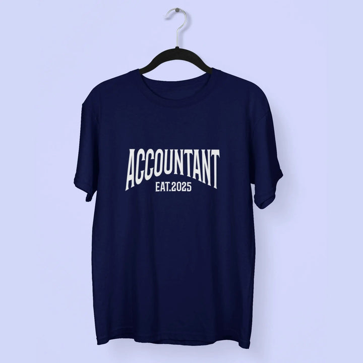 Accountant Round Neck Half Sleeve Classic T-Shirt fashionfront