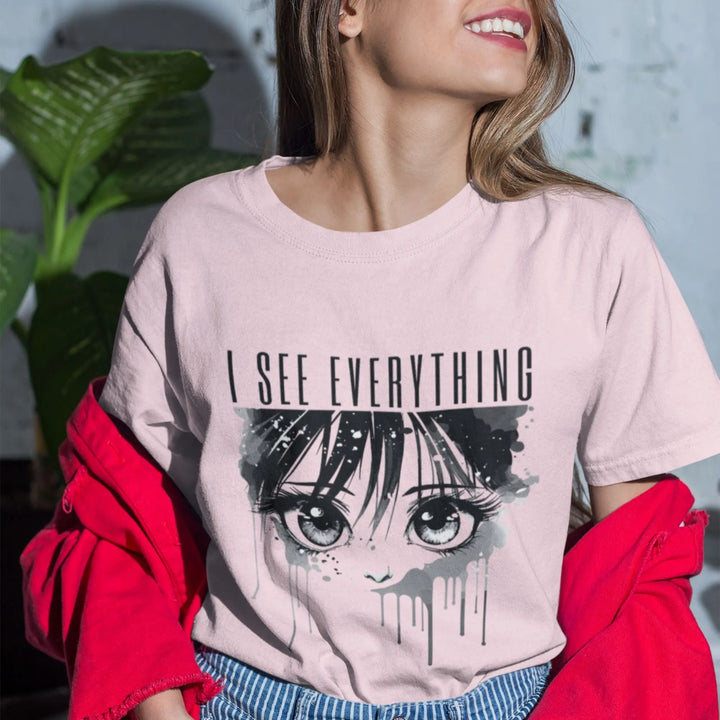 I See Everything Round Neck Half Sleeve Classic T-Shirt fashionfront