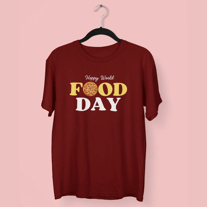 Happy World Food Day Round Neck Half Sleeve Classic T-Shirt fashionfront