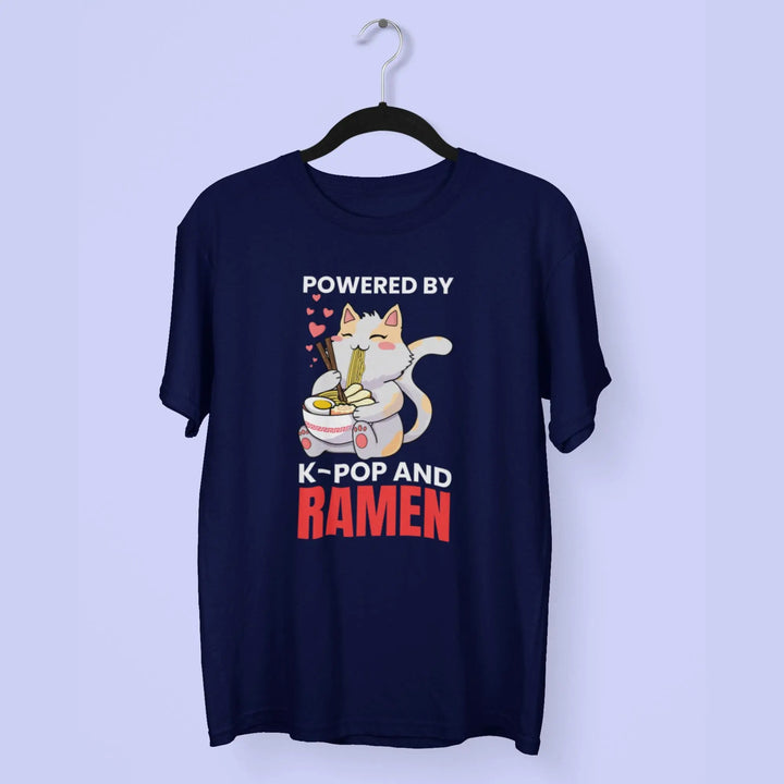 Powered By K-Pop And Ramen Unisex T-Shirt fashionfront