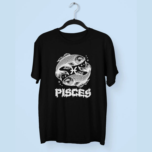 Pisces Round Neck Half Sleeve Classic T-Shirt fashionfront