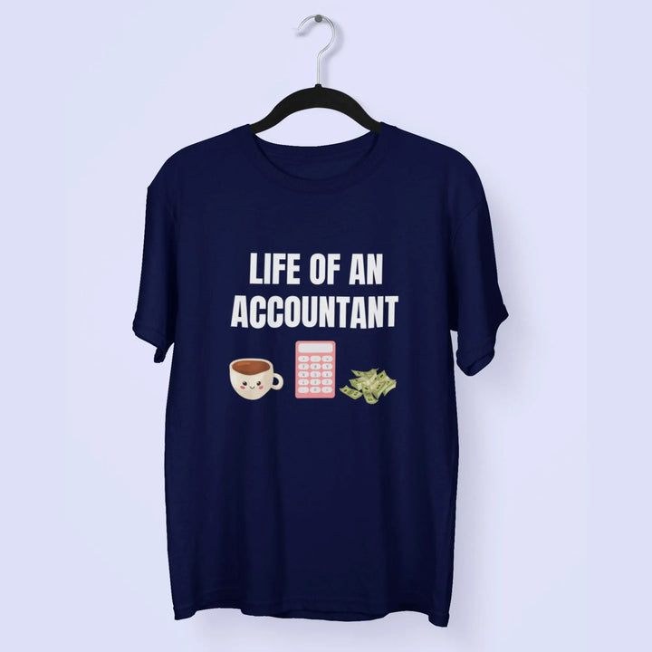 Accountant Round Neck Half Sleeve Classic T-Shirt fashionfront