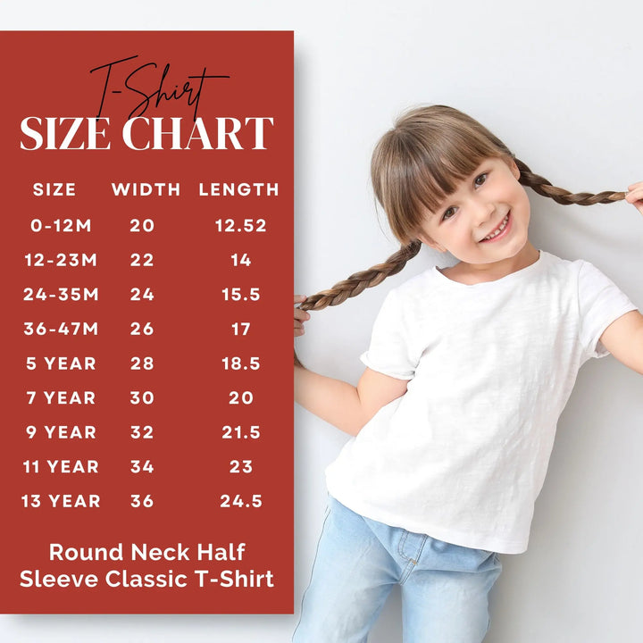 Alphabet Round Neck Half Sleeve Classic T-Shirt fashionfront