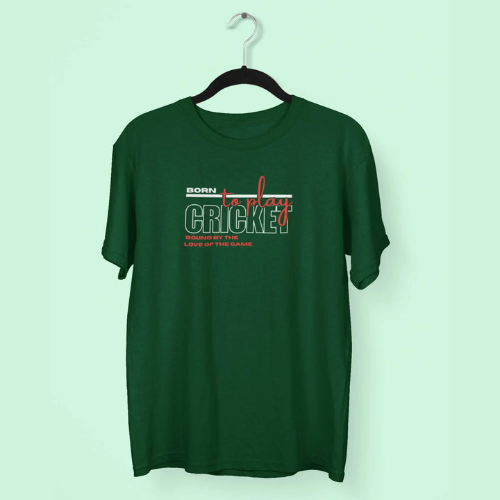Born To Play Cricket, Bound By The Love Of The Game T-Shirt fashionfront