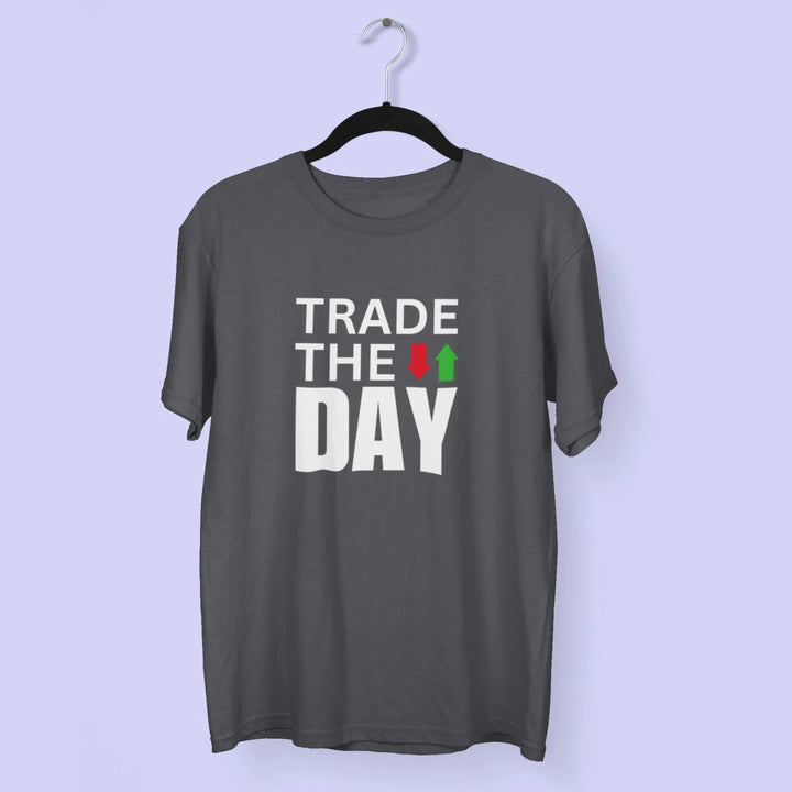 Men Trade The Day Stock Market Round Neck Half Sleeve Classic T-Shirt fashionfront