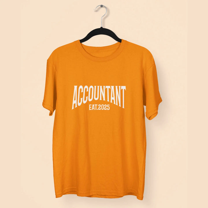 Accountant Round Neck Half Sleeve Classic T-Shirt fashionfront