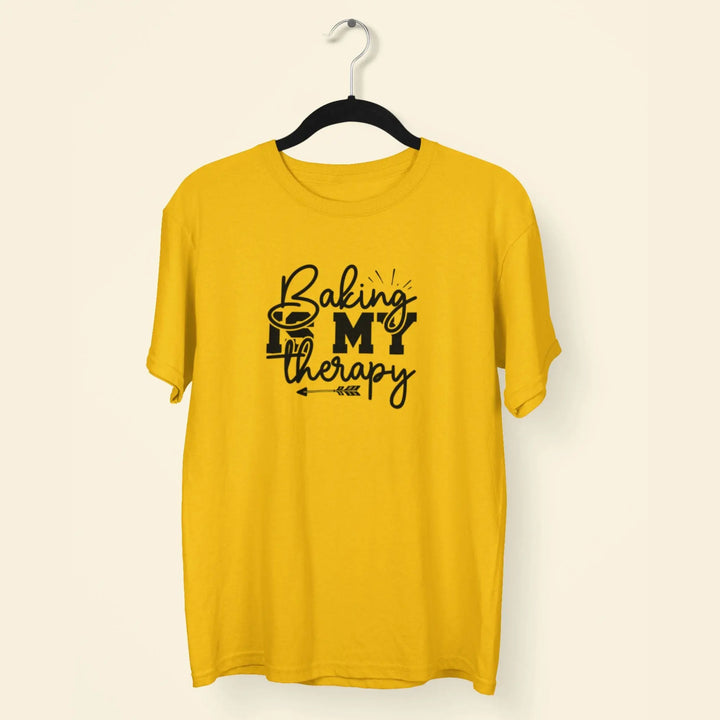 Baking Is My Therapy Unisex T-Shirt fashionfront