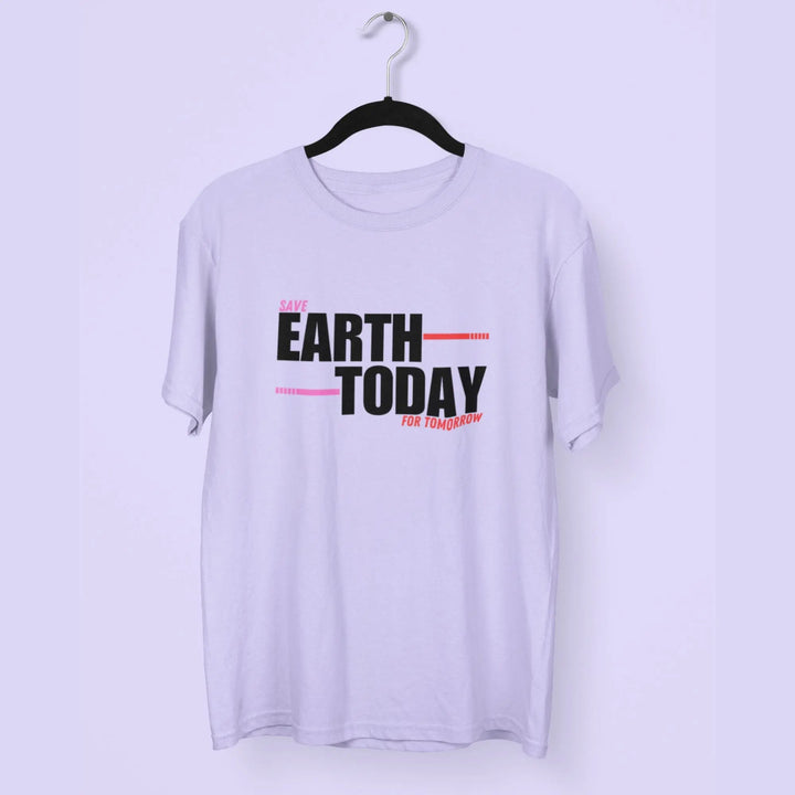 Save Earth Today For Tomorrow Round Neck Half Sleeve Classic T-Shirt fashionfront