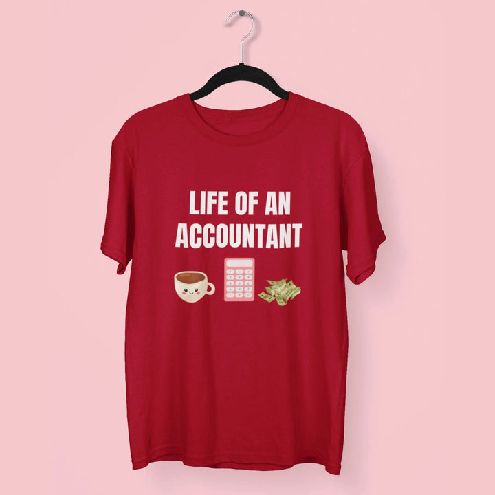 Accountant Round Neck Half Sleeve Classic T-Shirt fashionfront