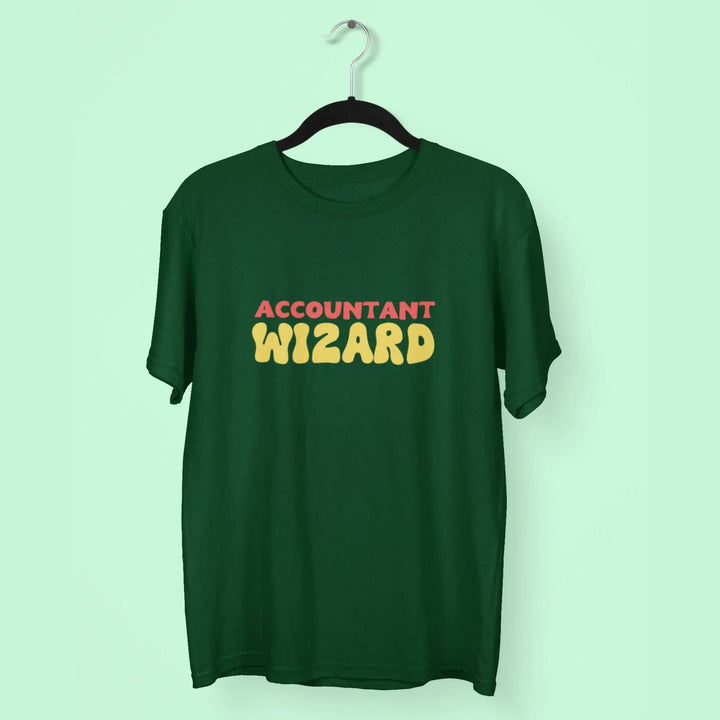 Accountant Wizard Round Neck Half Sleeve Classic T-Shirt fashionfront