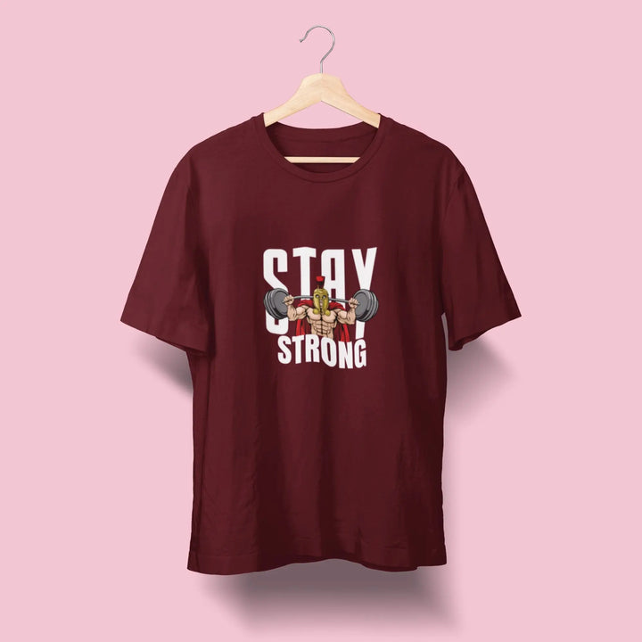 Men Stay Strong Gym Oversized Classic T-Shirt fashionfront