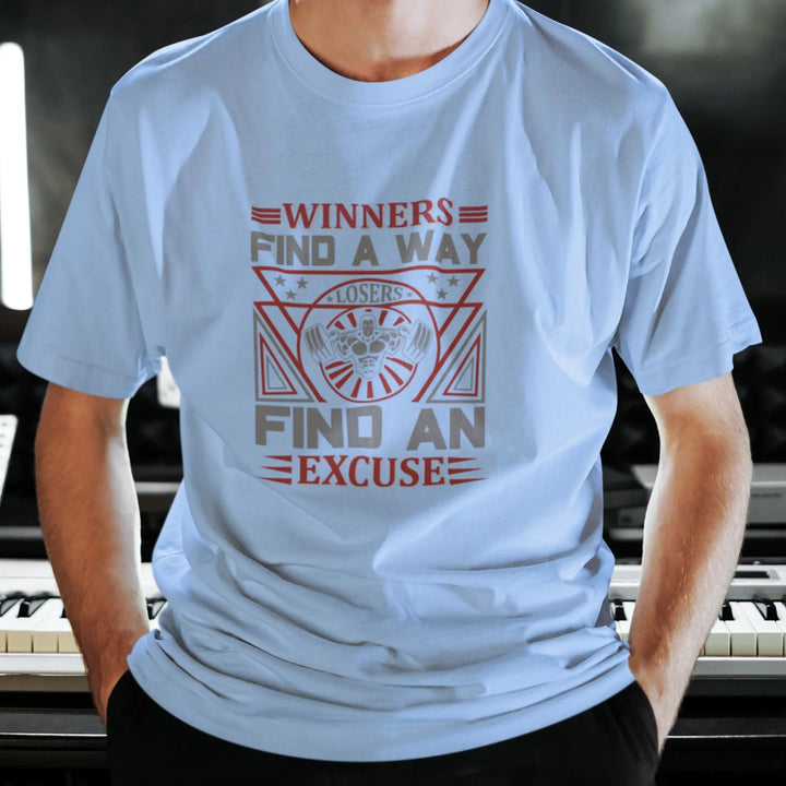 Winners Find A Way Losers Find An Excuse Over Size Classic T-Shirt fashionfront