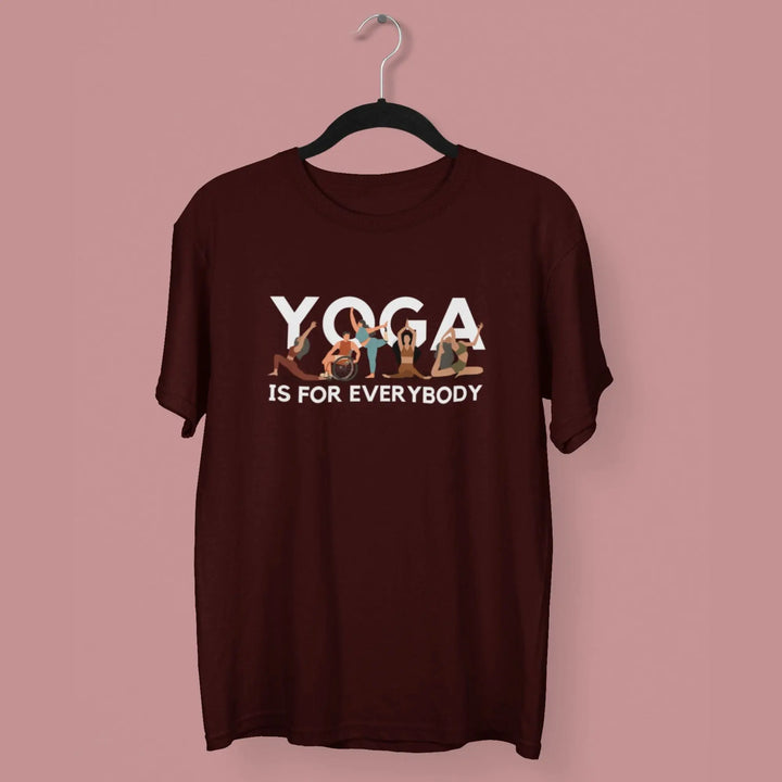 Yoga is for Everybody Round Neck Half Sleeve Classic T-Shirt fashionfront