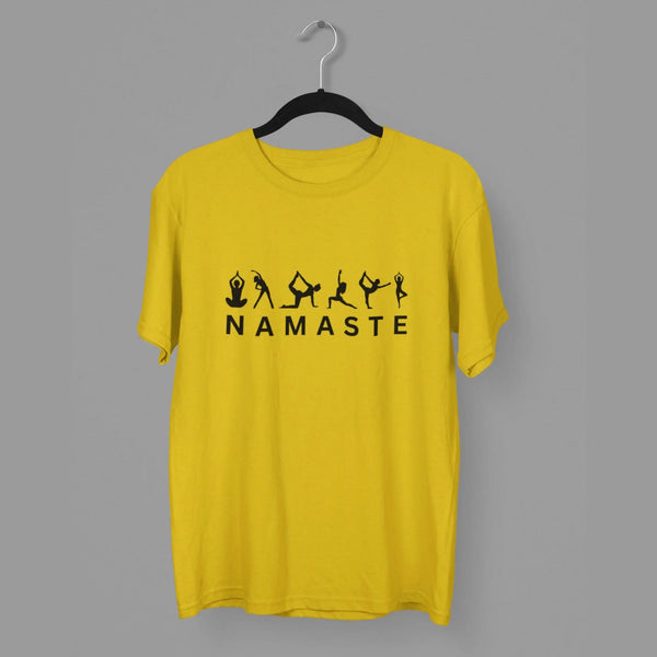 Namaste Round Neck Half Sleeve Classic T-Shirt fashionfront