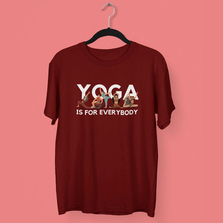 Yoga is for Everybody Round Neck Half Sleeve Classic T-Shirt fashionfront