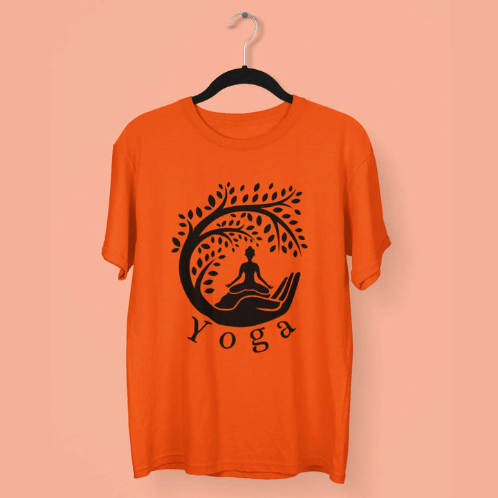 Yoga Round Neck Half Sleeve Classic T-Shirt fashionfront