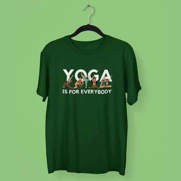 Yoga is for Everybody Round Neck Half Sleeve Classic T-Shirt fashionfront