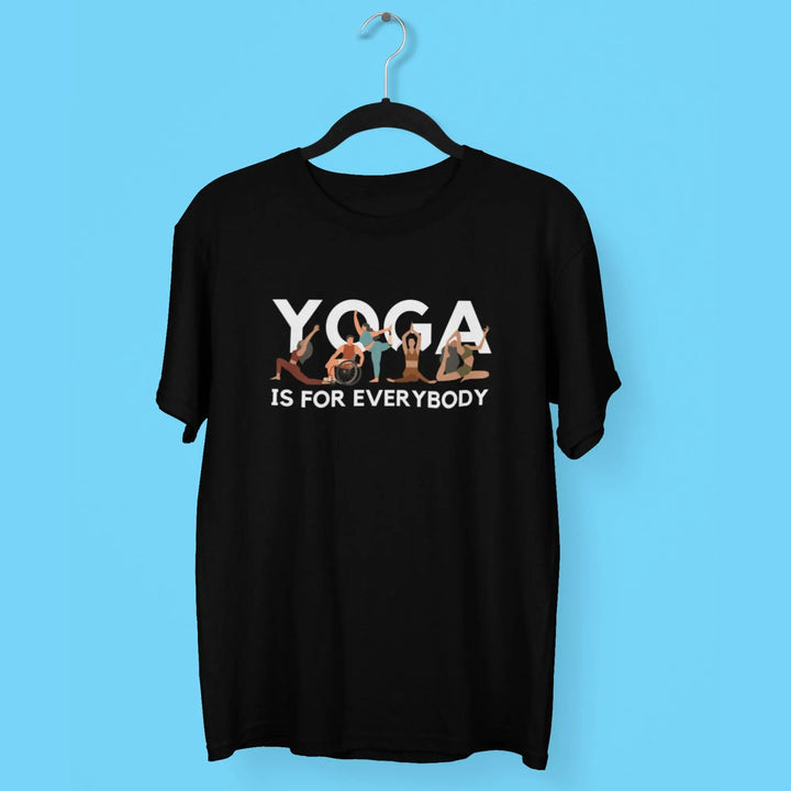 Yoga is for Everybody Round Neck Half Sleeve Classic T-Shirt fashionfront