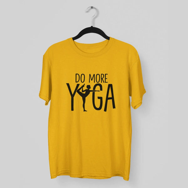 Do More Yoga Round Neck Half Sleeve Classic T-Shirt fashionfront